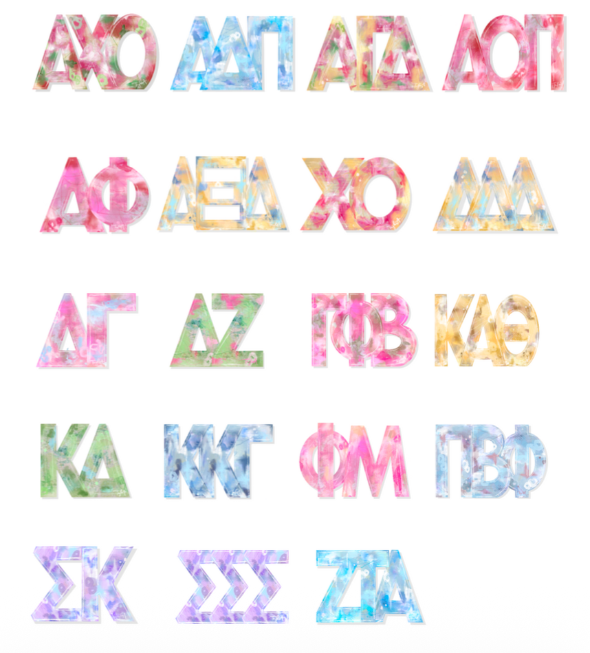 Sorority Letter Block
