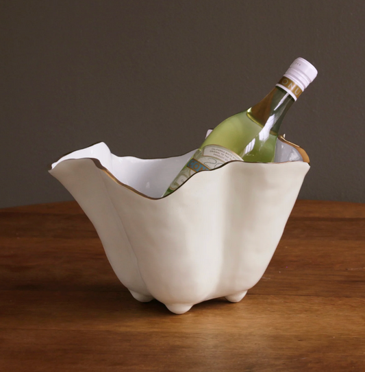 ENCANTO Onyx Ice Bucket (Cream and White)