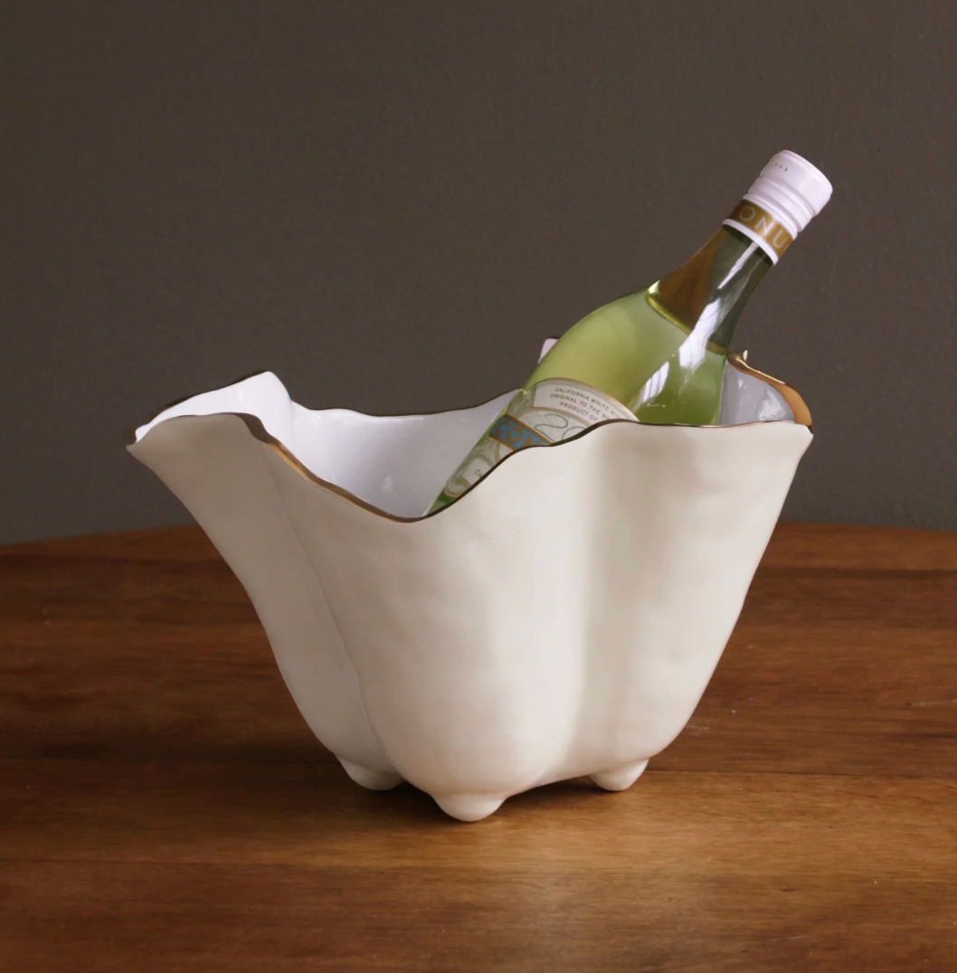 ENCANTO Onyx Ice Bucket (Cream and White)