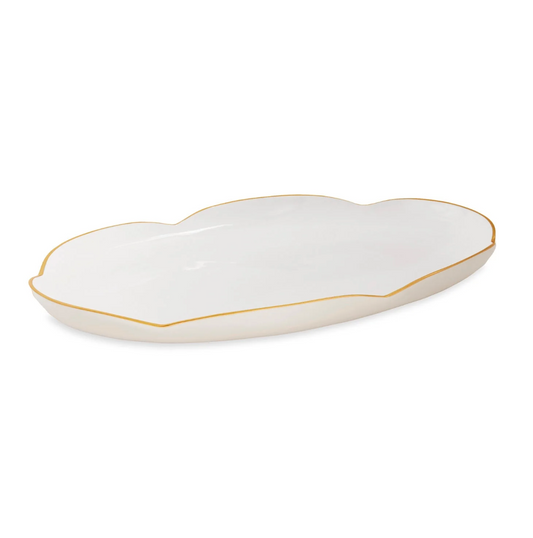 ENCANTO Amelia Oval Tray Cream and White