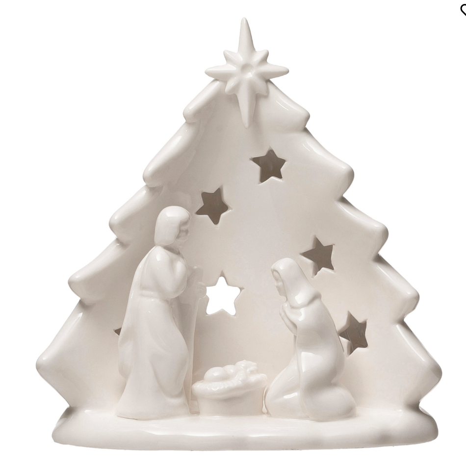 Stoneware Holy Family