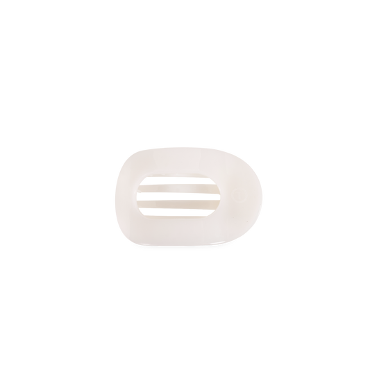 TELETIES - Coconut White | Tiny | Flat Round Clip