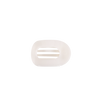 TELETIES - Coconut White | Tiny | Flat Round Clip