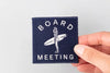 Field Trip Threads - Board Meeting Surf Embroidered Iron-On Patch Coastal Surfer