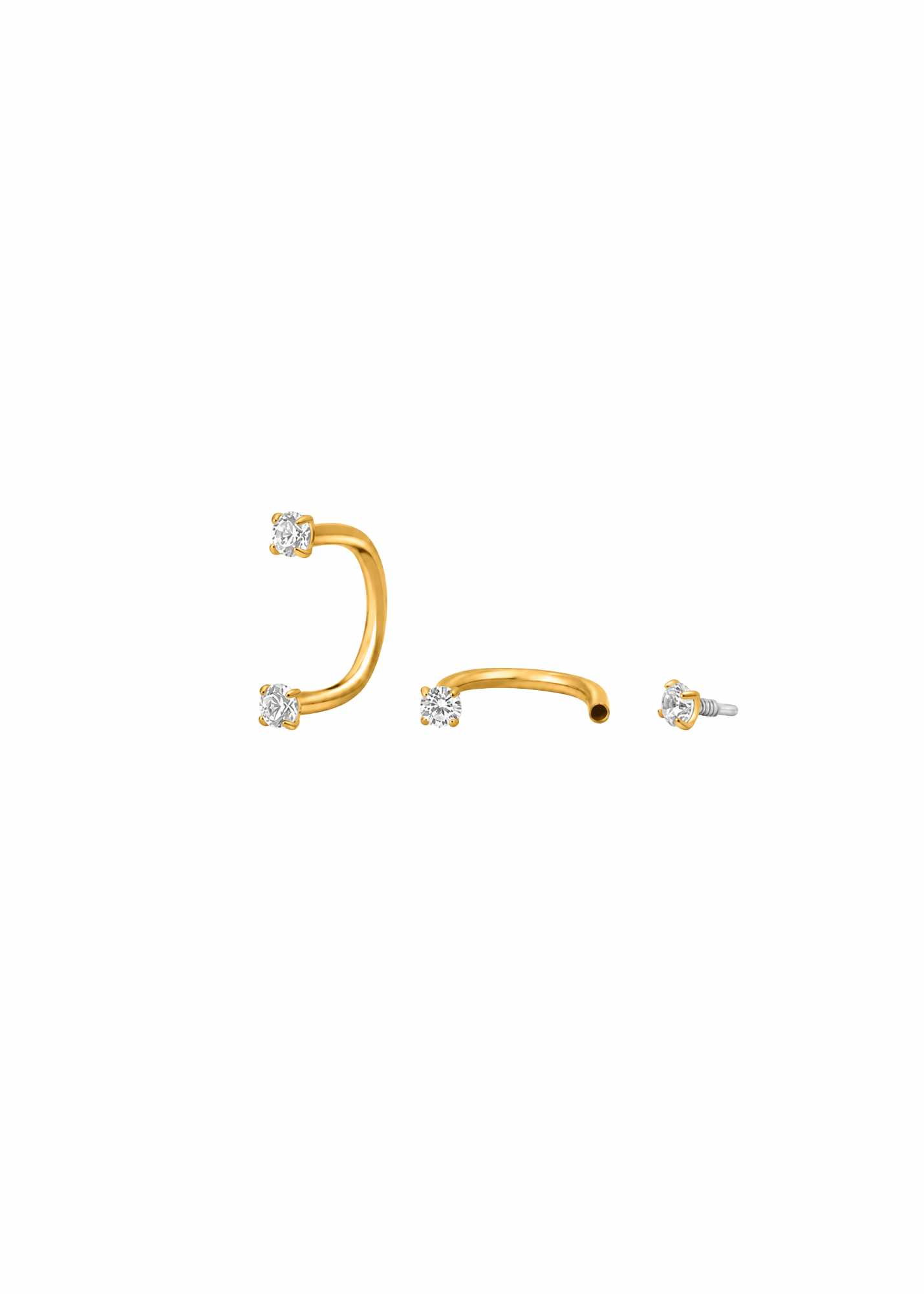 Hjane Jewels - Nova Curve Hoops: Silver / 5mm