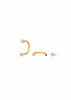 Hjane Jewels - Nova Curve Hoops: Gold / 5mm