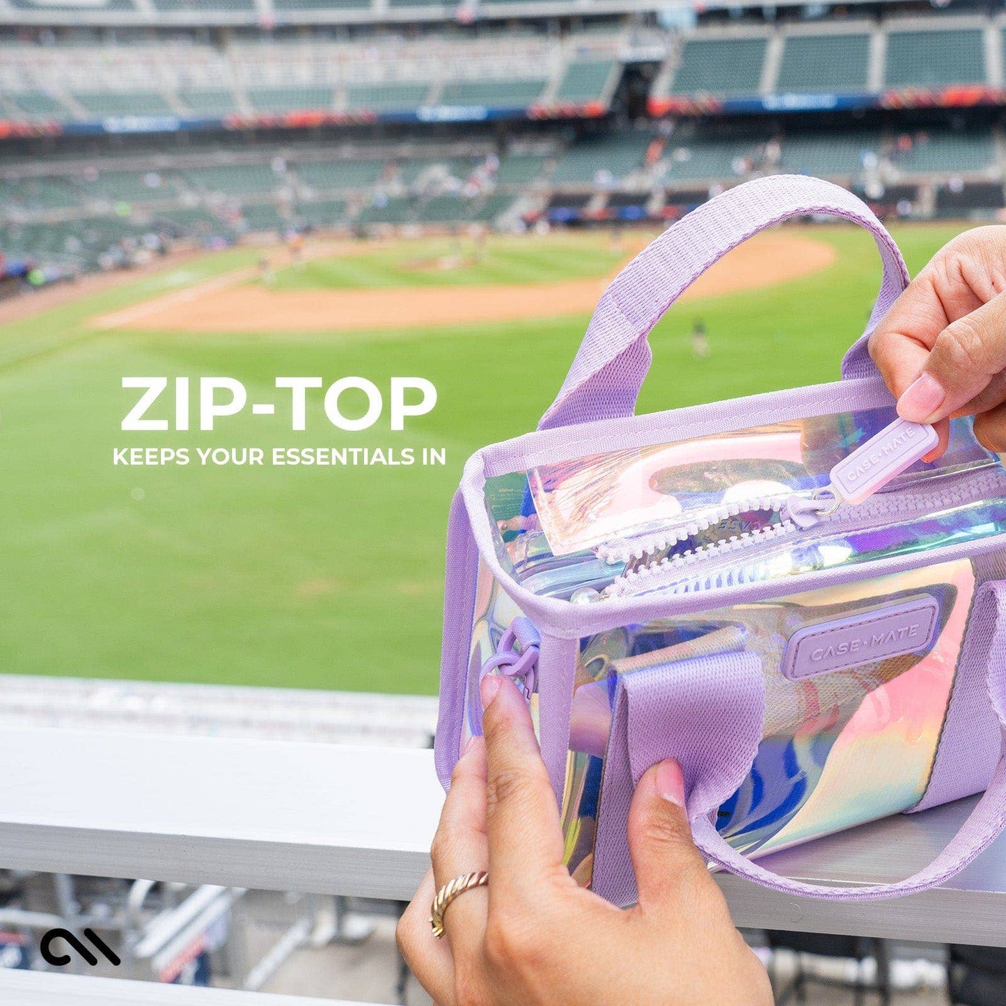 Case-Mate - Case-Mate Clear Stadium Bag: Midnight Black