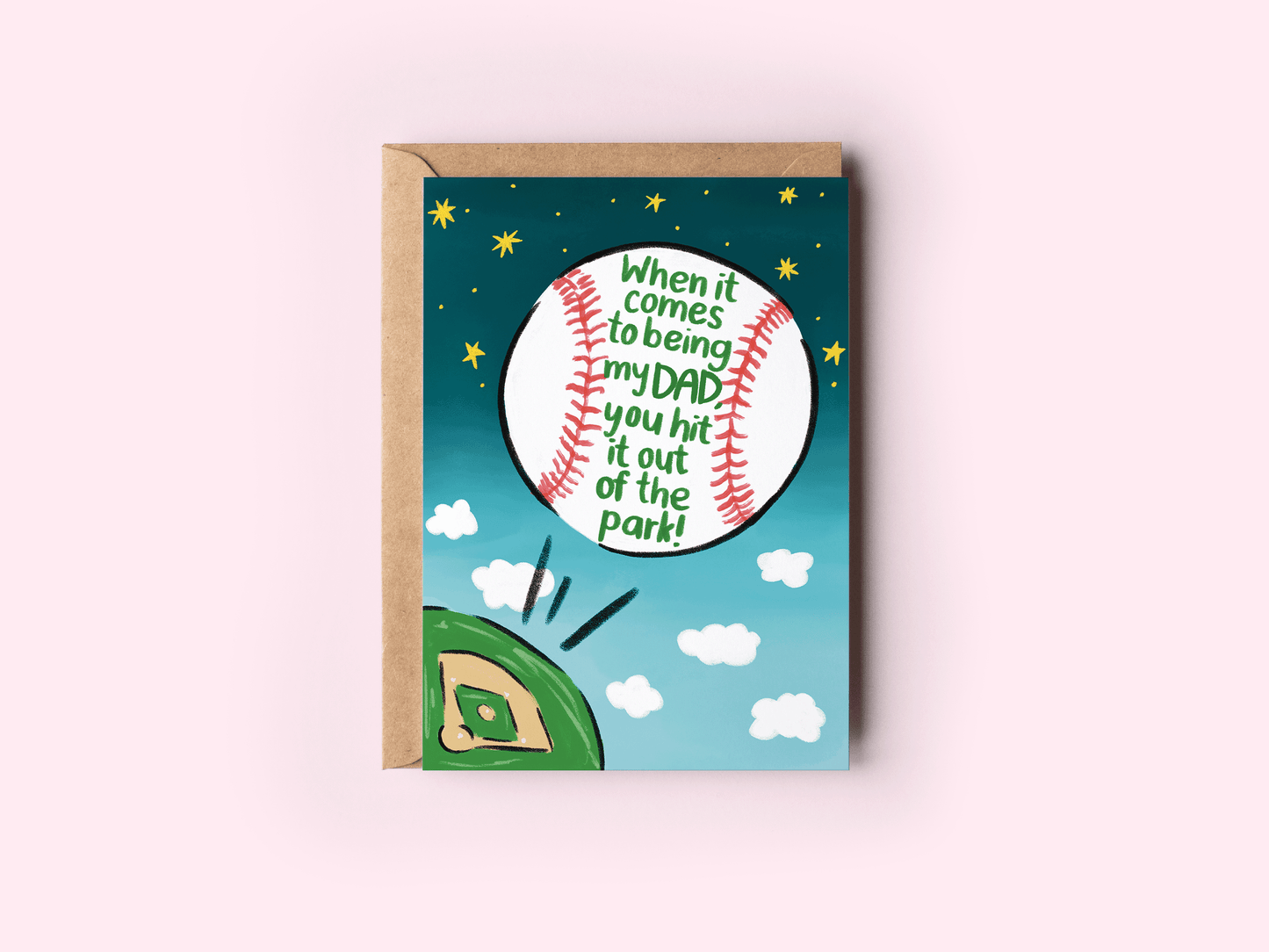 The Shelley Society - Baseball Out of the Park Father's Day Greeting Card