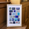 Match South - Blue Collage Poster: 11 x 17 Print Only: $66