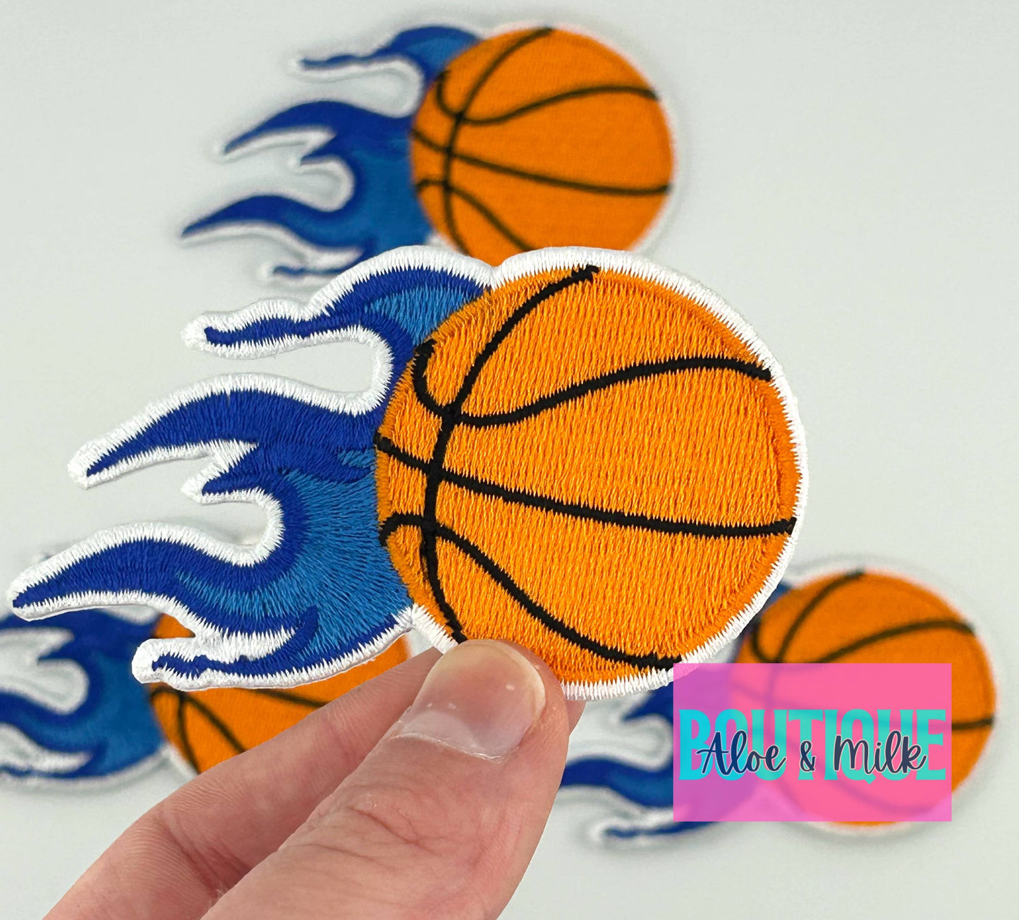 Aloe and Milk Boutique - Basketball Patch, Sports Patch, Game Day Patches: Red