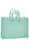 Store Supply Warehouse - Frosted Retail Shopping Bags: Clear / Case of 100 / Medium