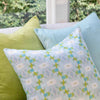 Laura Park Designs - Spa Blue Solid Velvet Pillow: 22" x 22" Throw Pillow
