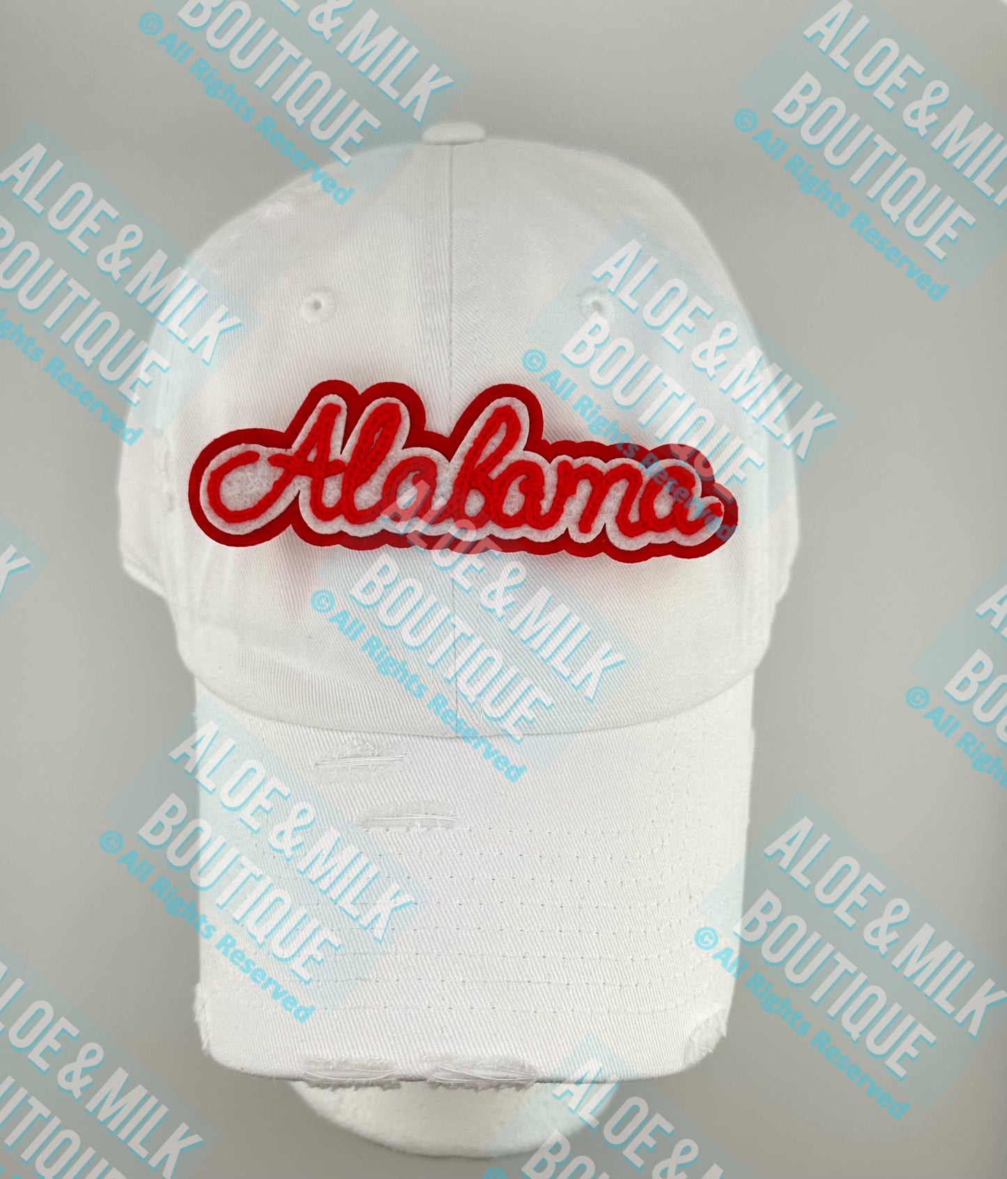 Aloe and Milk Boutique - Chainstitch Alabama Patch, Roll Tide, Bama, game day