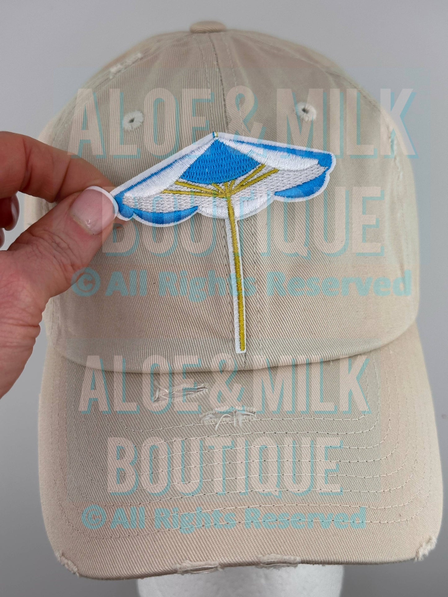Aloe and Milk Boutique - Beach Umbrella Patch, Pool Patch, Summer Patch,Girls Weekend