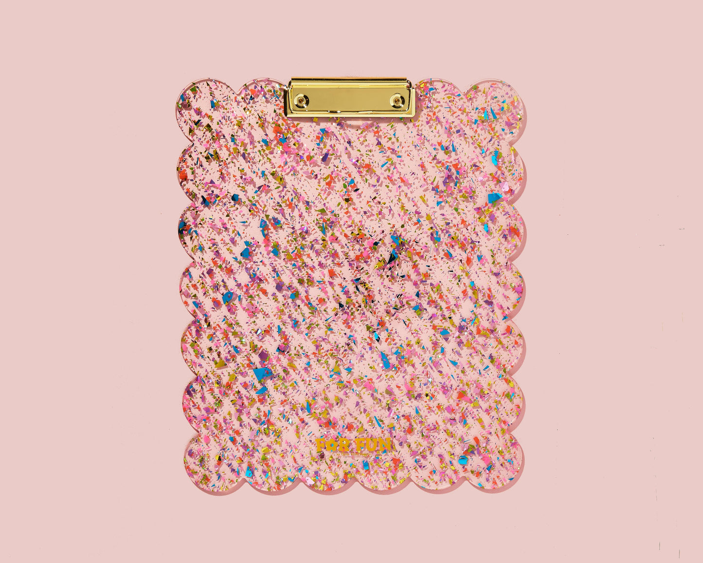 Taylor Elliott Designs - Scalloped Clipboard - Large - Happy Confetti
