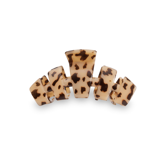TELETIES - Classic Hair Clip | Large | Blonde Tortoise