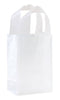 Store Supply Warehouse - Frosted Retail Shopping Bags: Clear / Case of 100 / Medium