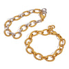 Savvy Bling - Twisted Oval Link Bracelet- Waterproof   : Gold