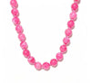 Savvy Bling - Marble Beaded Statement Necklace: Blush Glow