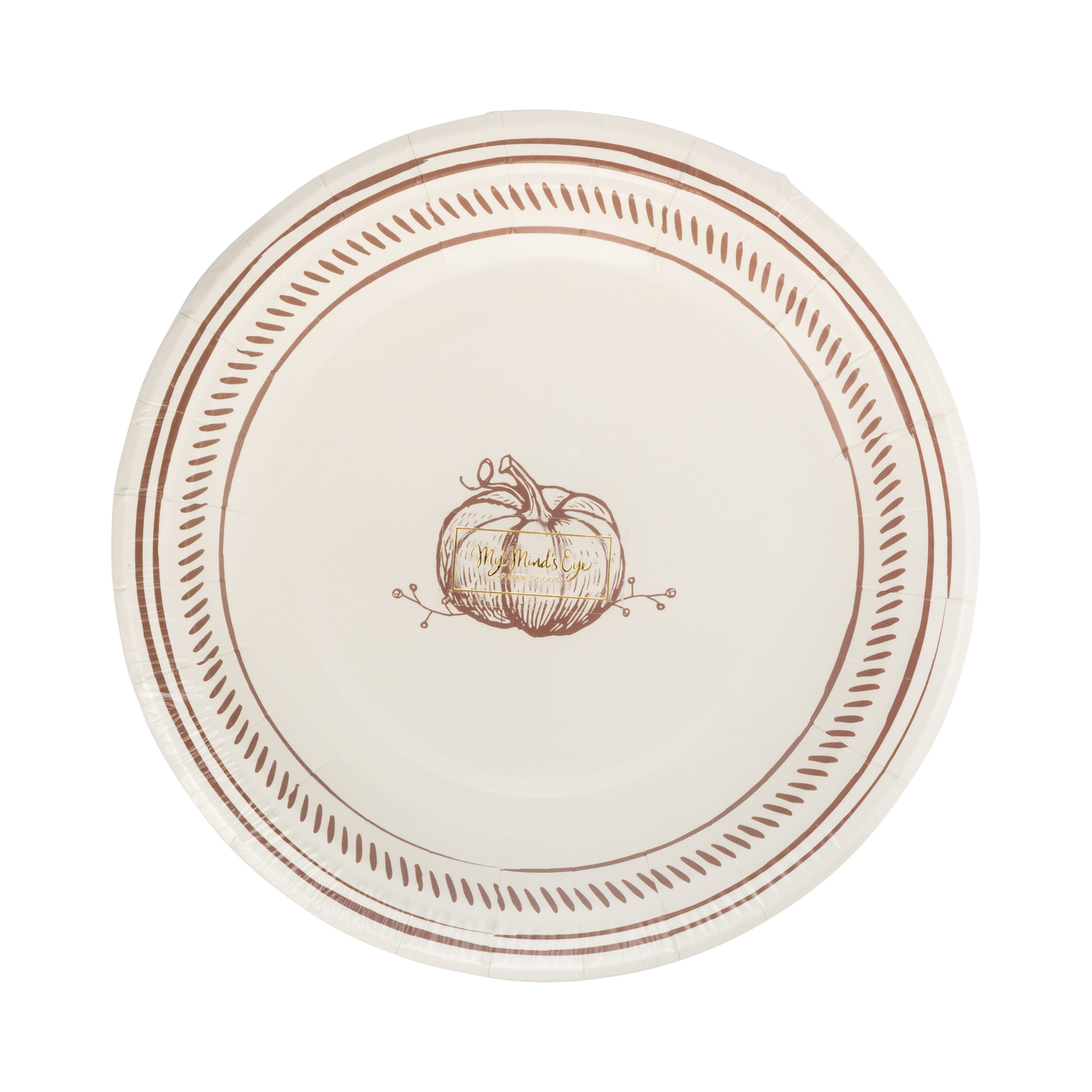 My Mind’s Eye - GTH1340 - Pumpkin Line Art Paper Plates