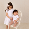 Feltman Brothers - Girls Embroidered Garden Knit Dress: White / 24M
