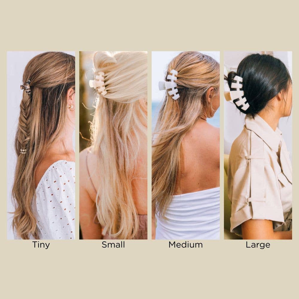 TELETIES - Classic Hair Clip | Large | Tortoise