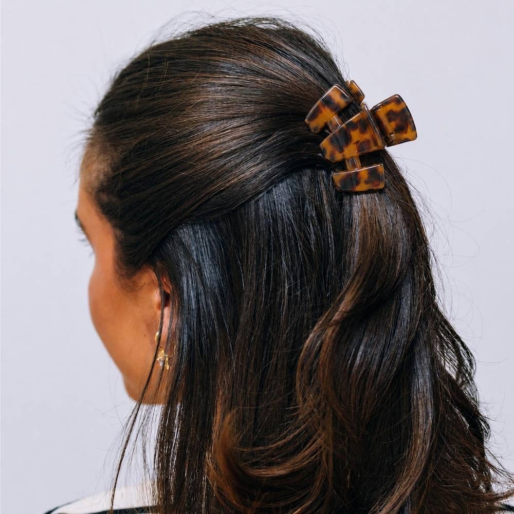 TELETIES - Classic | Tortoise | Petite | Claw Clip
