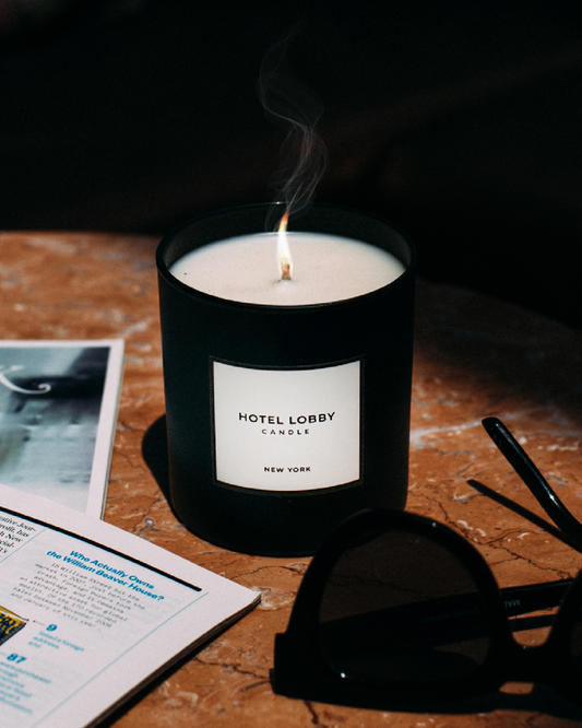 Hotel Lobby Candle - New York - Luxury Fall Scented Soy Candle - 9.75 oz