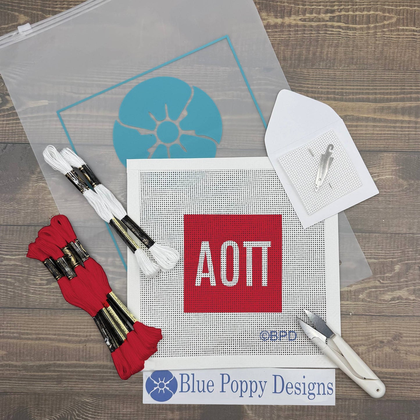 Alpha Omicron Pi Needlepoint Kit