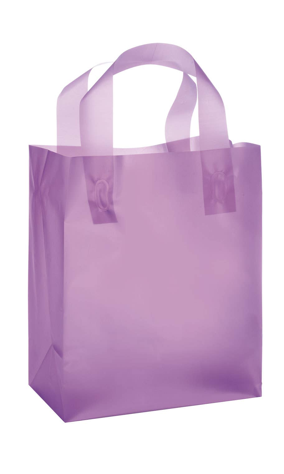 Store Supply Warehouse - Frosted Retail Shopping Bags: Clear / Case of 100 / Medium