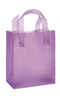 Store Supply Warehouse - Frosted Retail Shopping Bags: Clear / Case of 100 / Medium