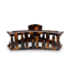 TELETIES - Open Hair Clip | Large |  Tortoise