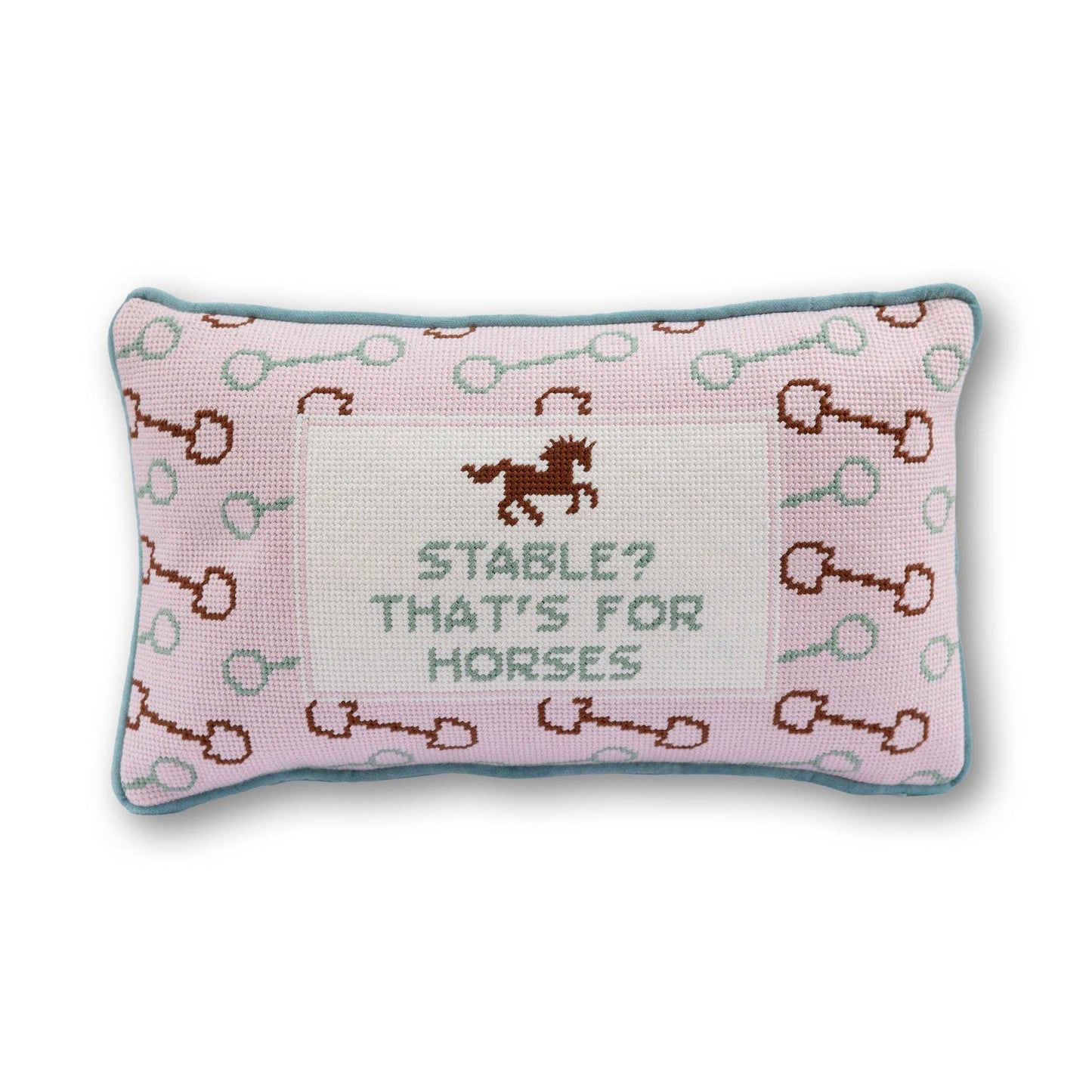 Furbish Studio - Stable Needlepoint Pillow