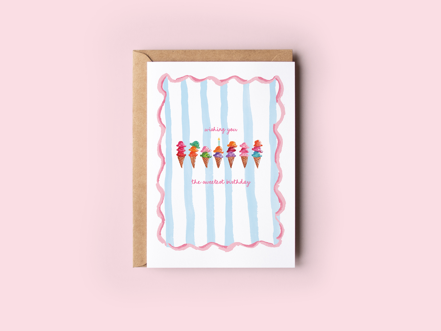 The Shelley Society - Sweetest Birthday Ice Cream Greeting Card