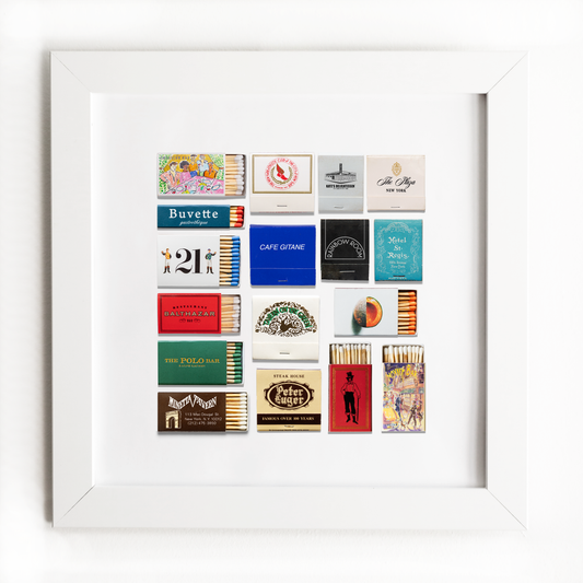 Match South - NYC Collage: White Frame: $135