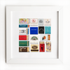 Match South - NYC Collage: White Frame: $135