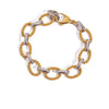 Savvy Bling - Twisted Oval Link Bracelet- Waterproof   : Gold