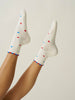 Effortless Club - 🇺🇸 USA Mini Heart Petal Grip Sock, Pilates Socks