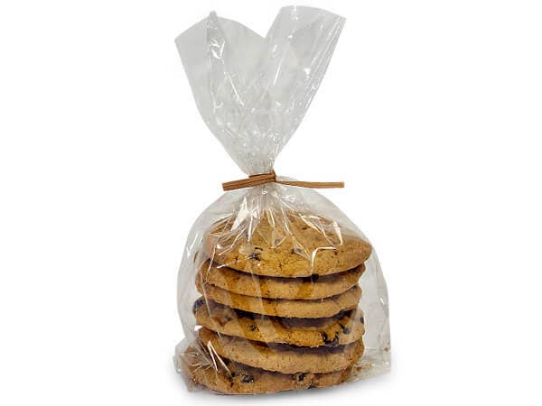 Nashville Wraps - Biodegradable 1.2 Mil Clear Cello Treat Bags: 100 Pack / 6x3.25x13.5"