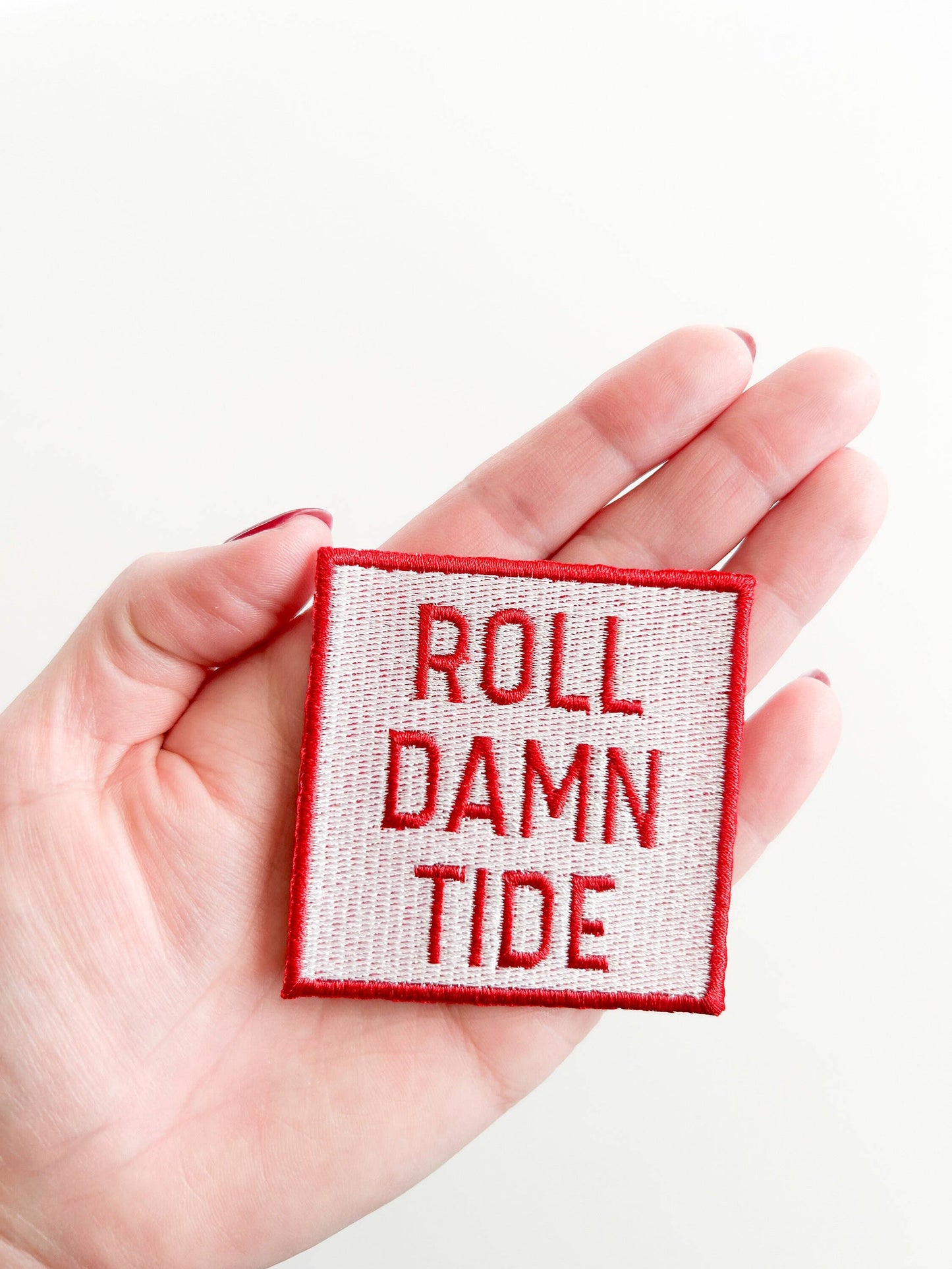 Field Trip Threads - Roll Damn Tide Embroidered Iron On Patch Game Day Alabama