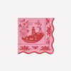 Pink Vintage Botanical Small Napkins