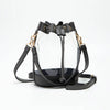 Solid Faux Leather Transparent Bucket Bag: Clear,Gray