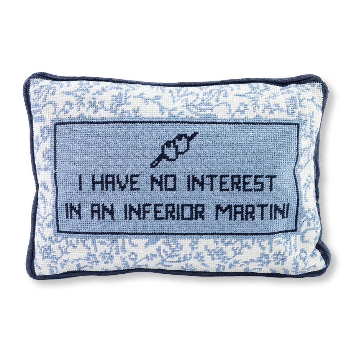 Furbish Studio - Inferior Martini Needlepoint Pillow