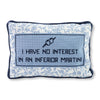 Furbish Studio - Inferior Martini Needlepoint Pillow