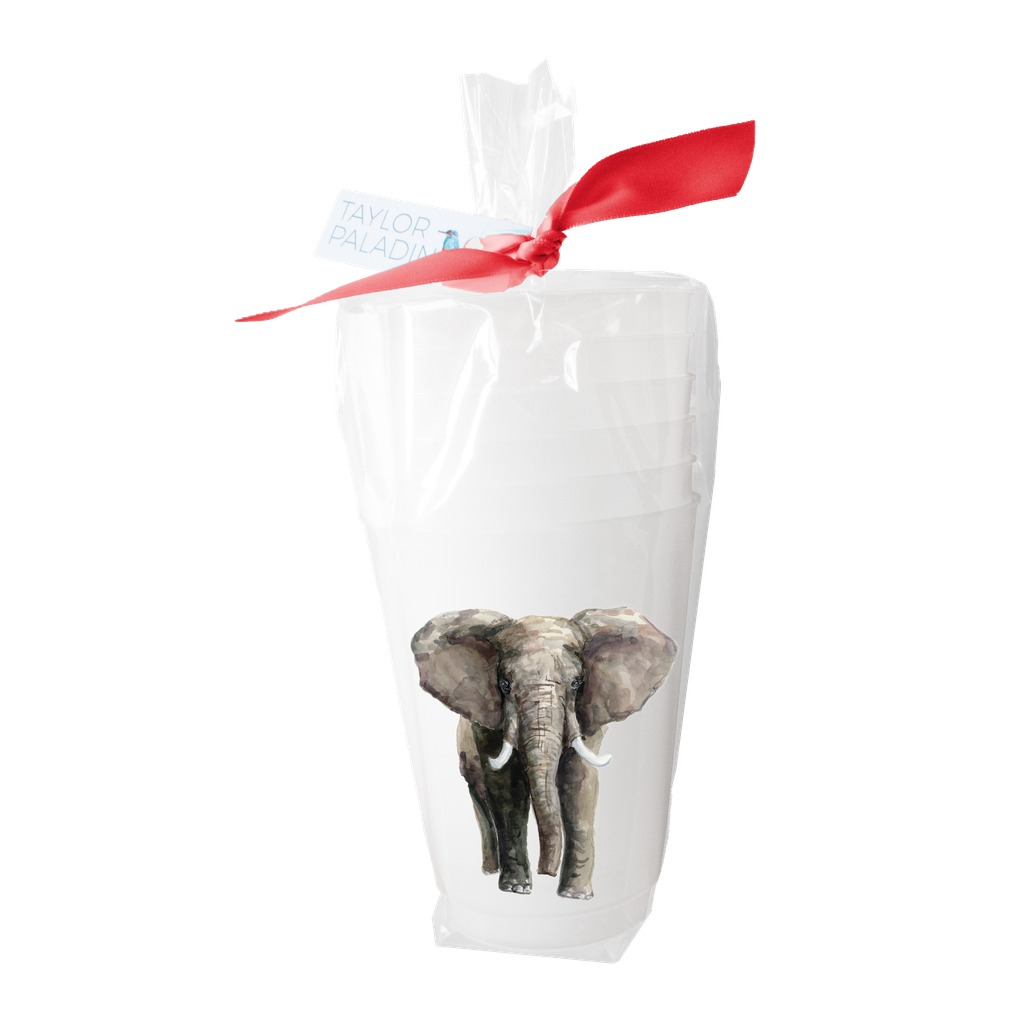 Taylor Paladino - Elephant Frosted Cups | Set of 6