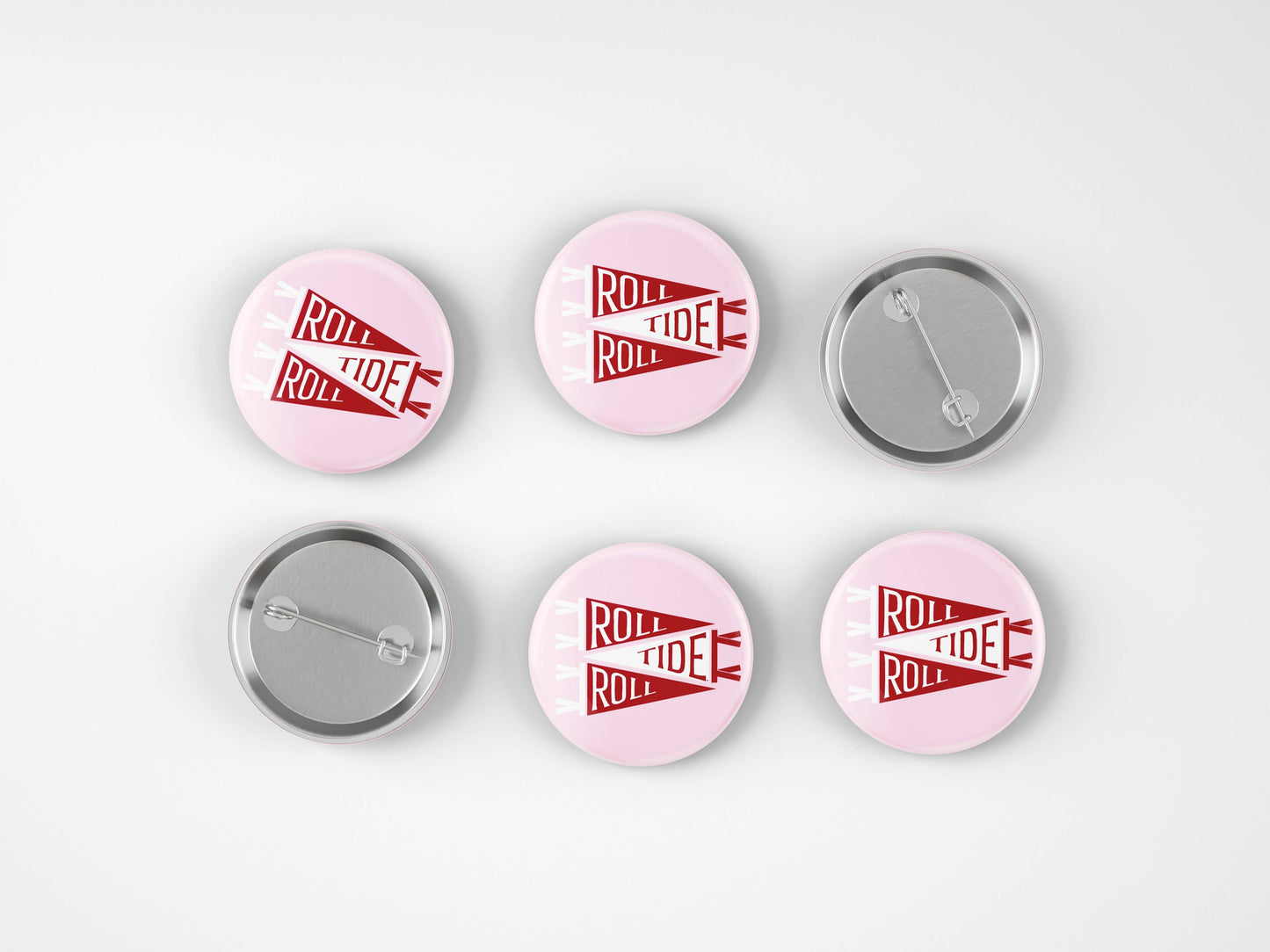 Cute As A Button - Alabama Pennant Button