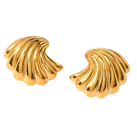 Olivia Le - Curved Sea Shell Earrings