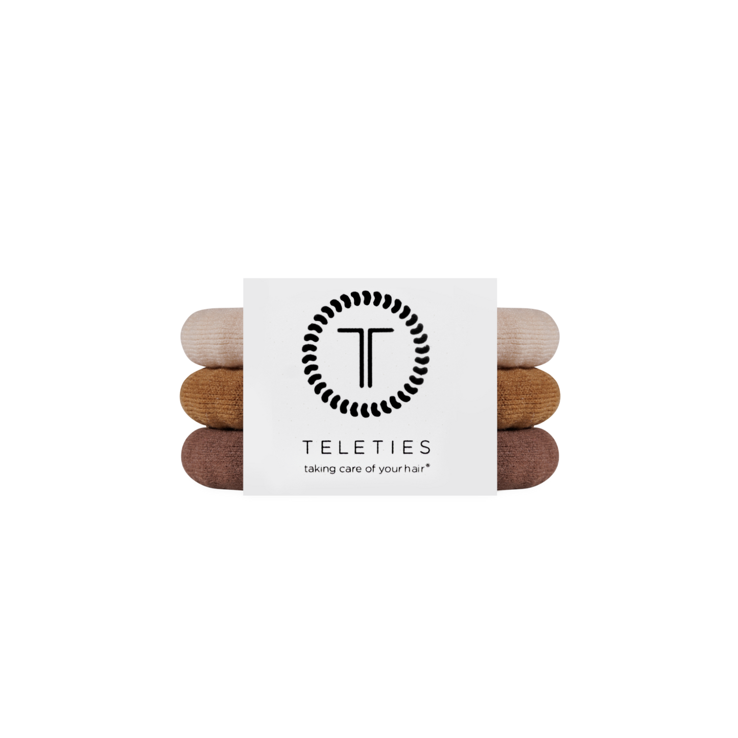 TELETIES - Espresso Yourself Small Nylon Hair Ties