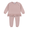 Feltman Brothers - Baby & Toddler Girls Pleated Trim Knit Set: Mauve / 4T