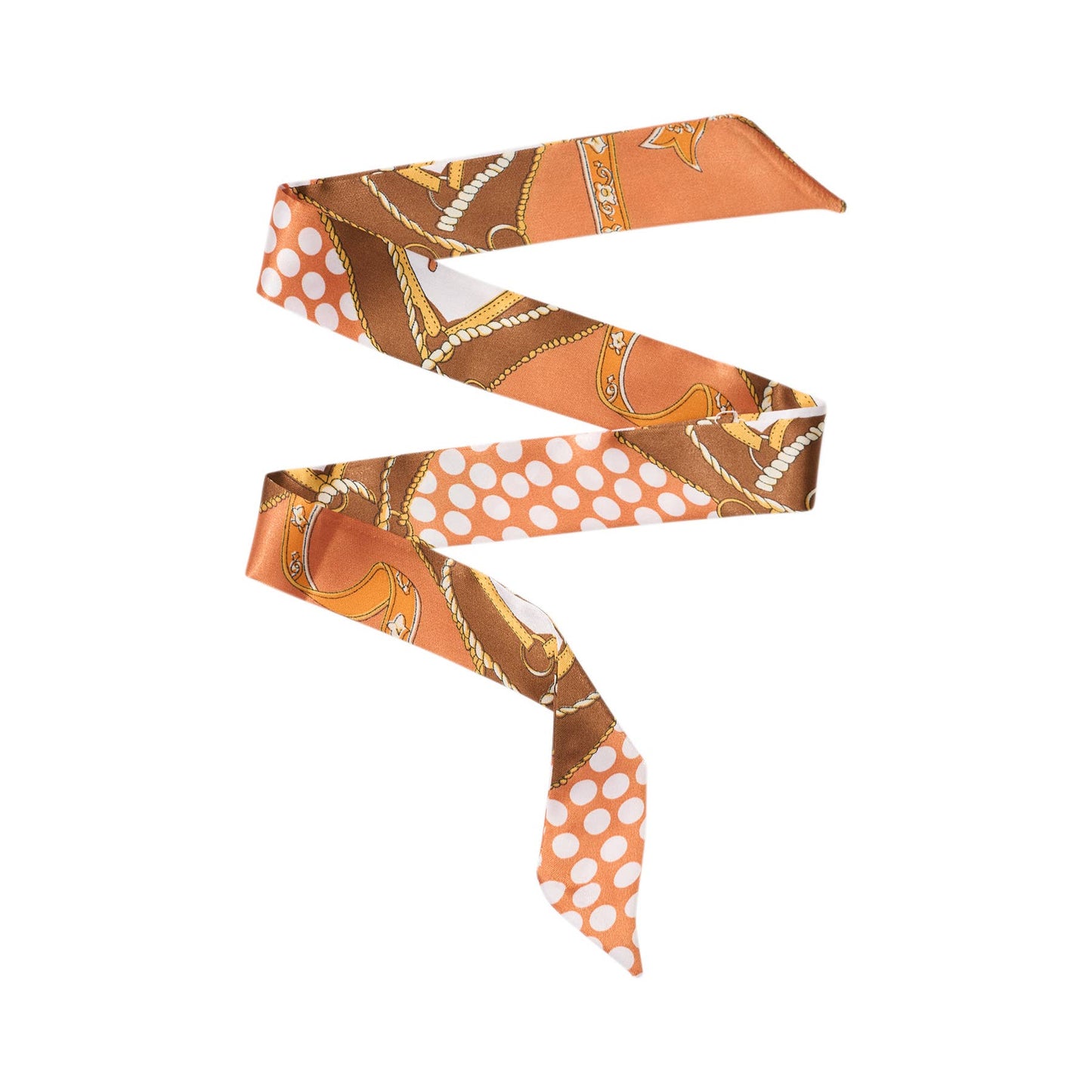 Malibu Sugar - Twilly Silk Scarves for Handbags: Creme